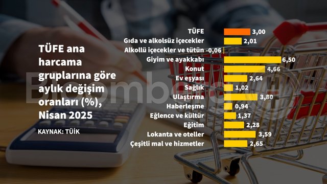 Grafiklerle Nisan enflasyonu